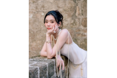 奚梦瑶婚礼戴的那串澳白，才是豪门审美的终极答案